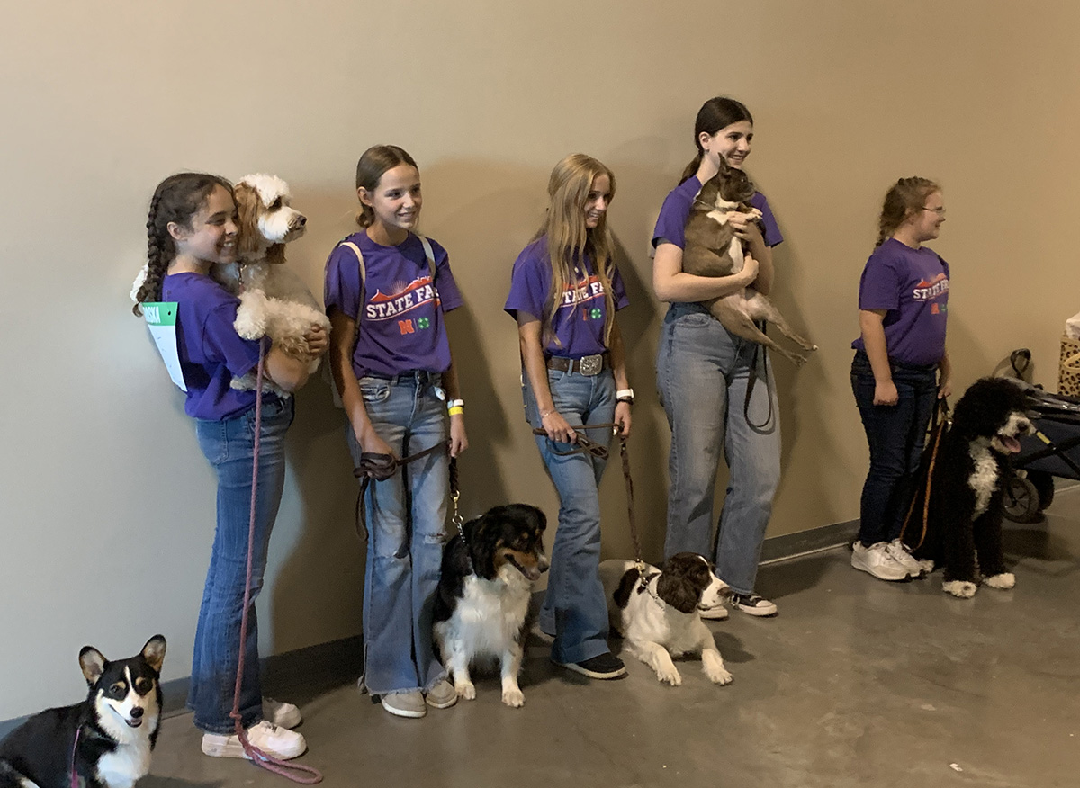 4 On the Floor members at the 2023 State 4-H Dog Show