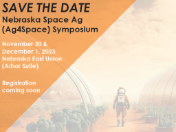 Ag4Space Symposium is Nov. 30-Dec. 1.