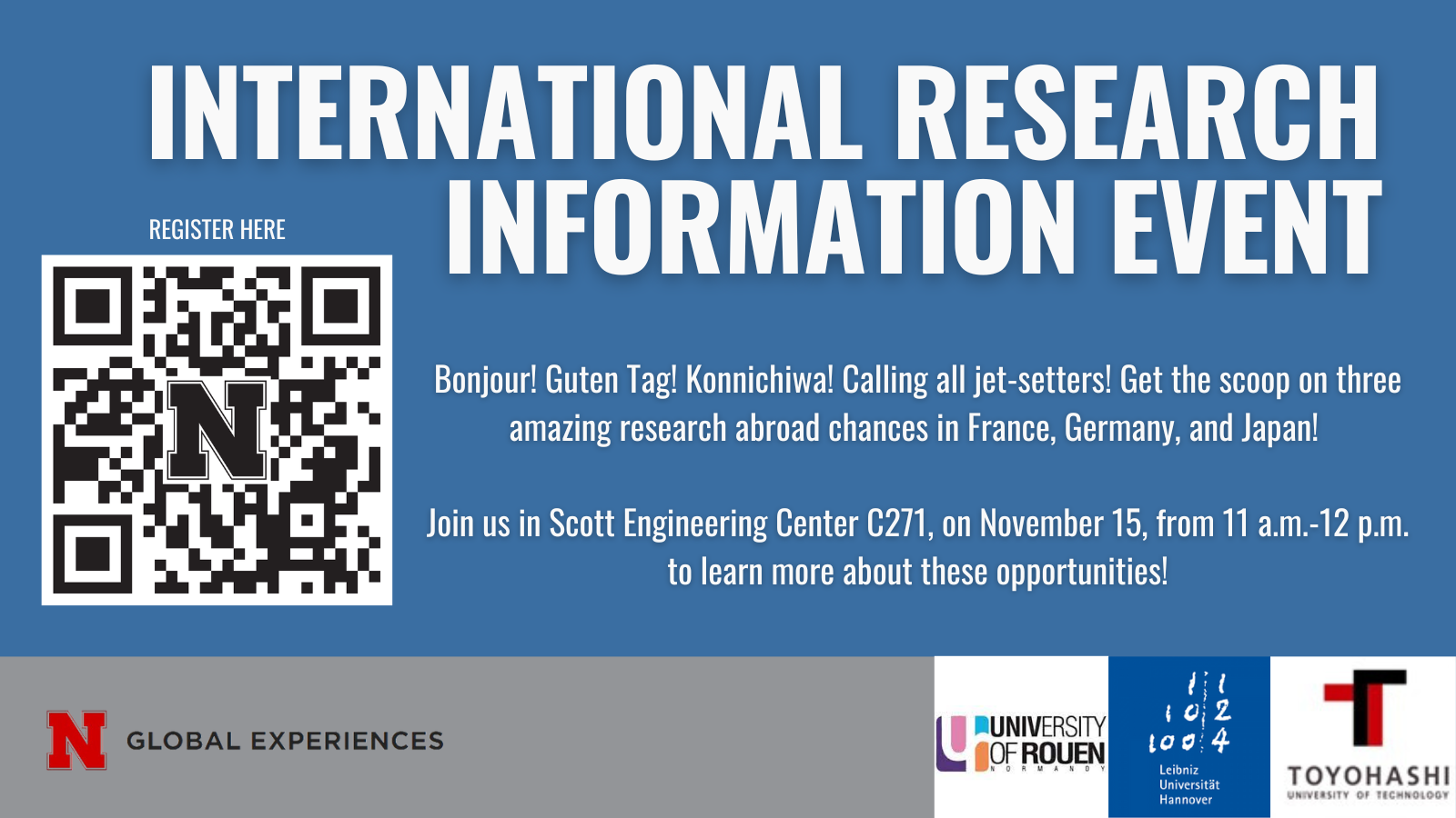 International Research Information Event on Nov. 15