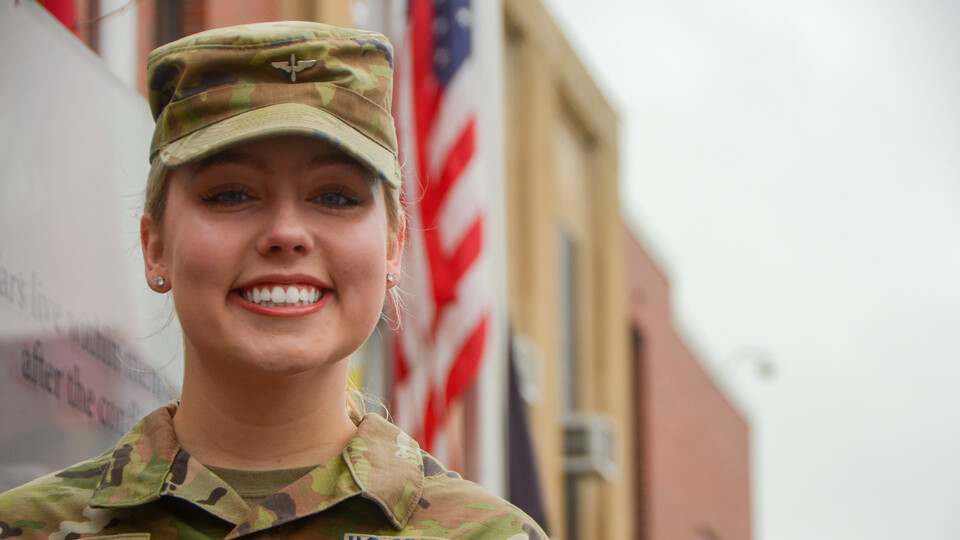 Cadet Taylor Ziepke, Air Force ROTC student, has been selected for service in the Space Force following her graduation from the University of Nebraska–Lincoln in May 2024.