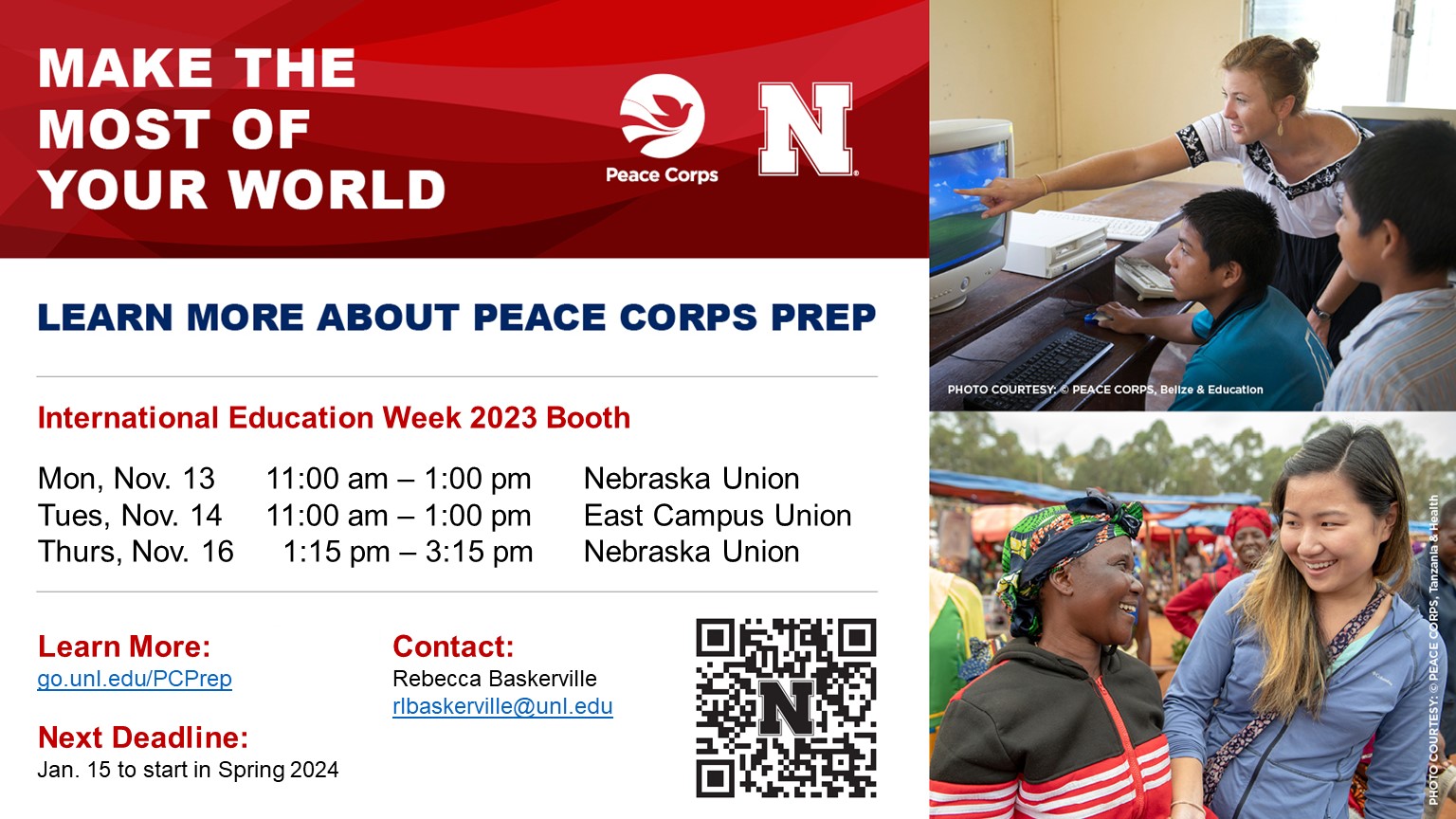 International Education Week with UNL Peace Corps Prep