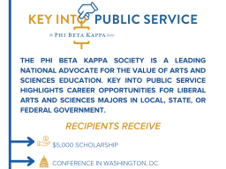 Key into Public Service Scholarship