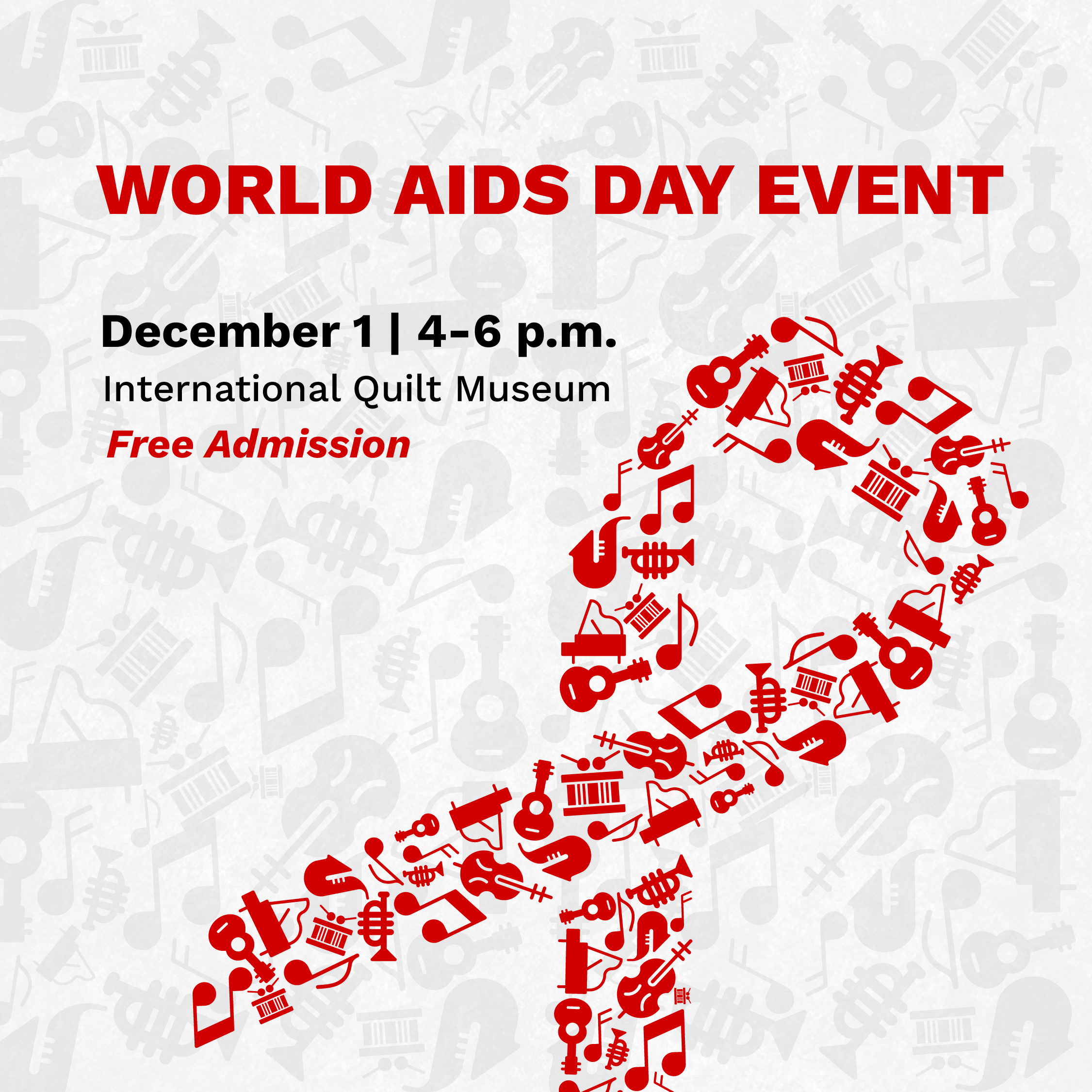 The Glenn Korff School of Music is organizing a special World AIDS Day Concert on Dec. 1 at the International Quilt Museum.