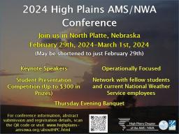 High Plains AMS/NWA Conference