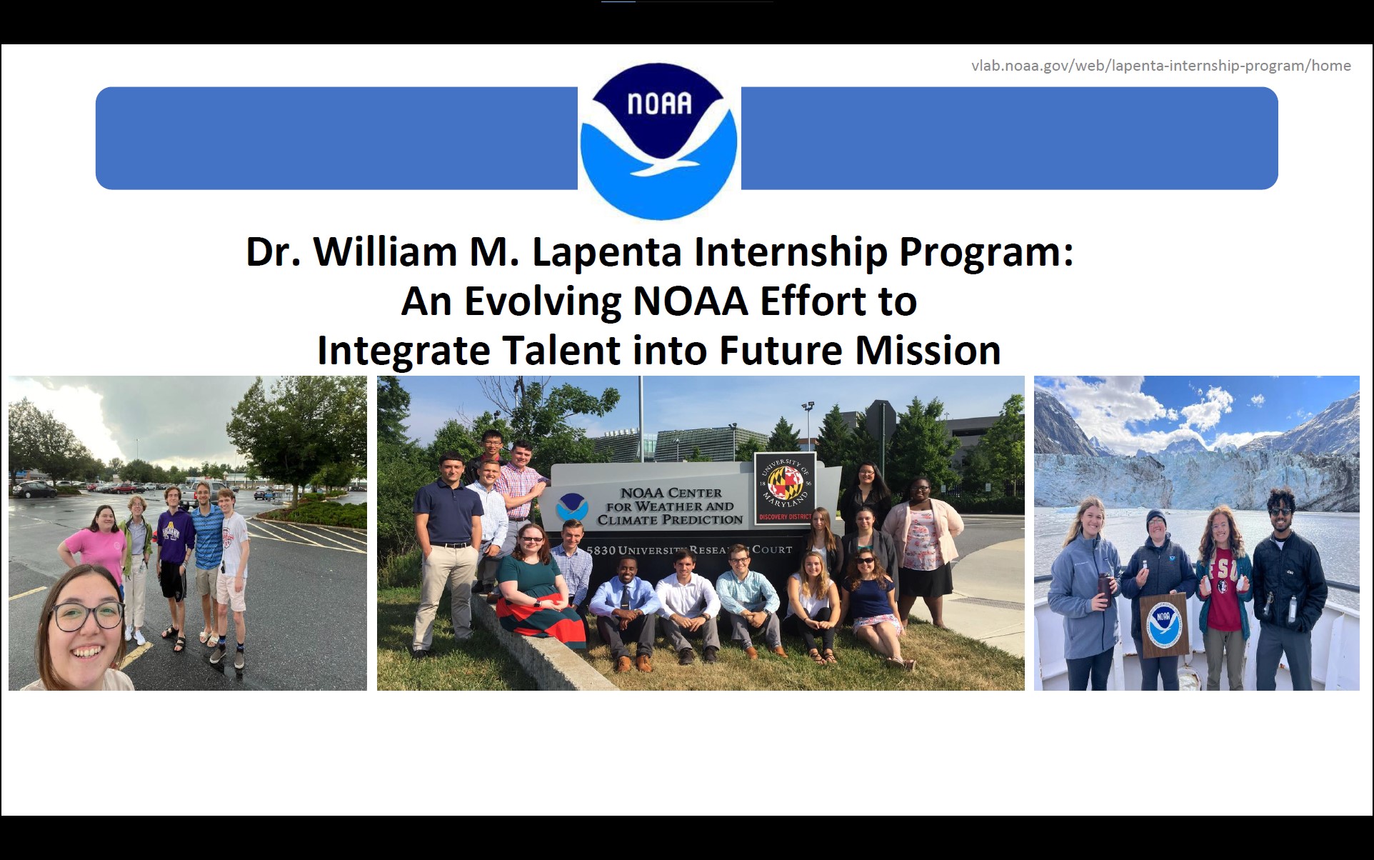 William M. Lapenta - NOAA Summer Internship Program Information