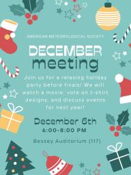AMS December Meeting - Wednesday, December 6th