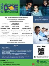 DOE Scholars Program – Accepting Applications