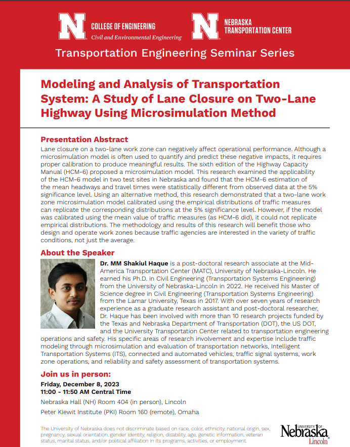 Modeling and Analysis of Transportation System