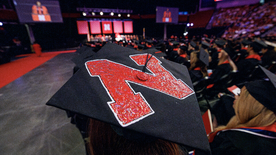 innacle Bank Arena will host a ceremony for students earning graduate and professional degrees Dec. 15 & 16, 2023. [Craig Chandler | University Communication and Marketing]