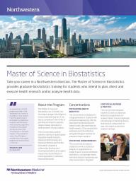 Northwestern MS in Biostatistics Program
