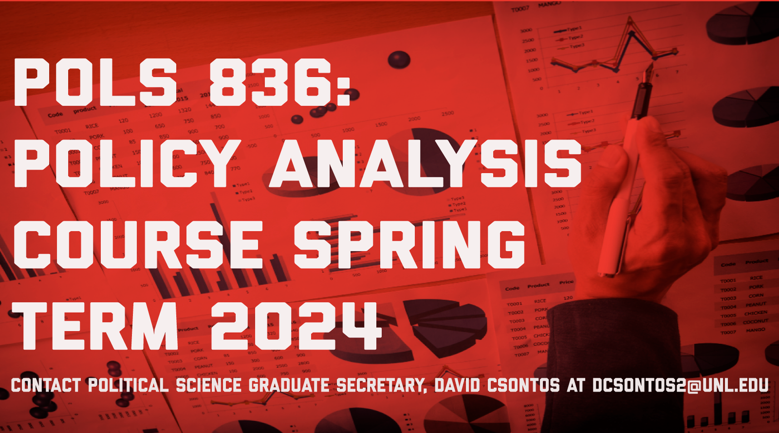 POLS 836: Policy Analysis Spring Term 2024