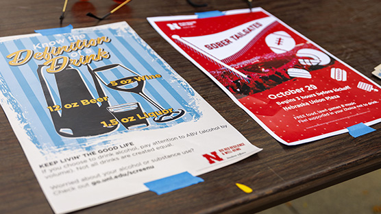 Campus alcohol education campaigns and sober tailgates help promote healthy decision-making.
