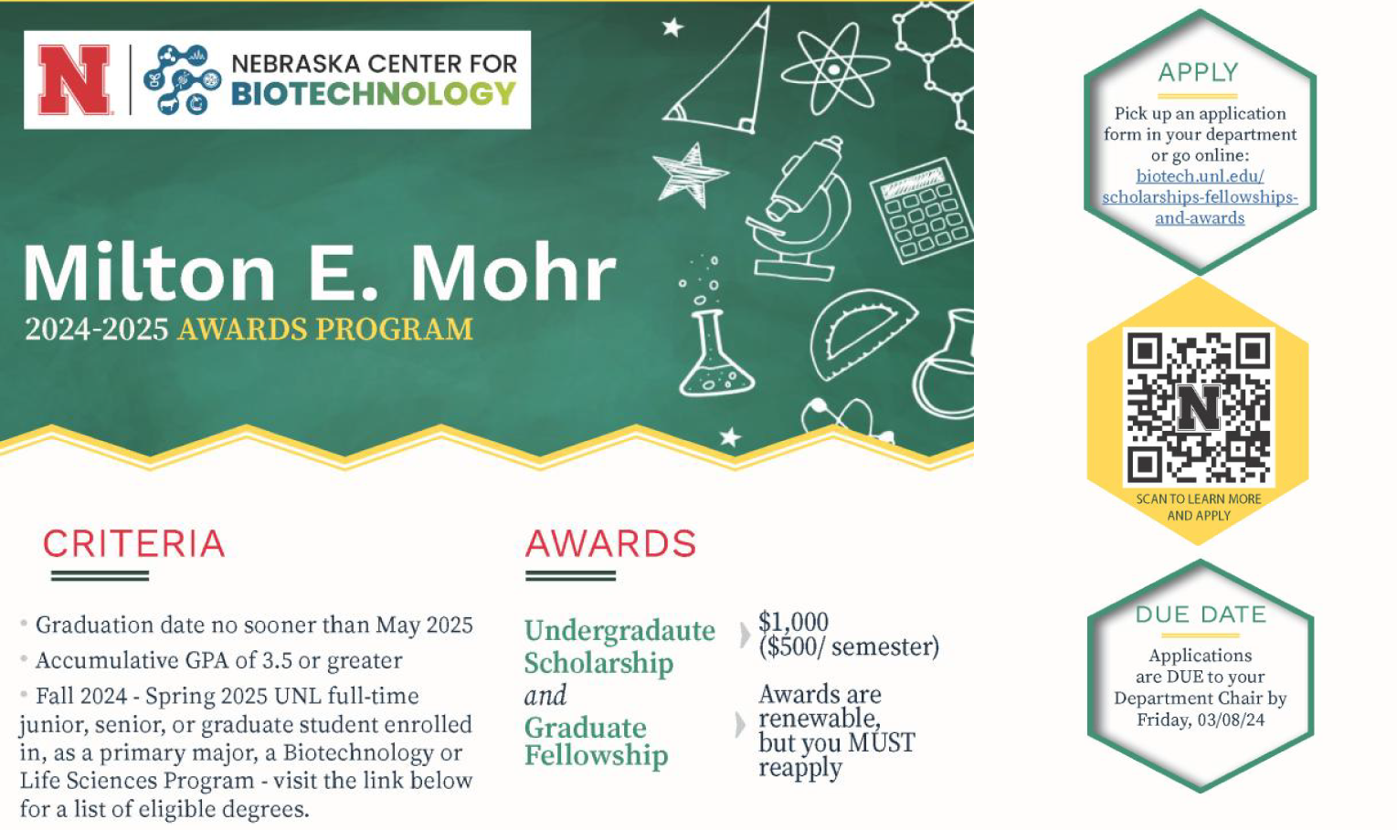 Milton E. Mohr 2024-2025 Student Awards Program