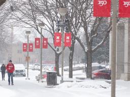 Campus in Snow