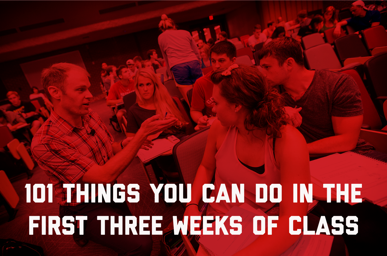101 Things You Can Do in the First Three Weeks of Class