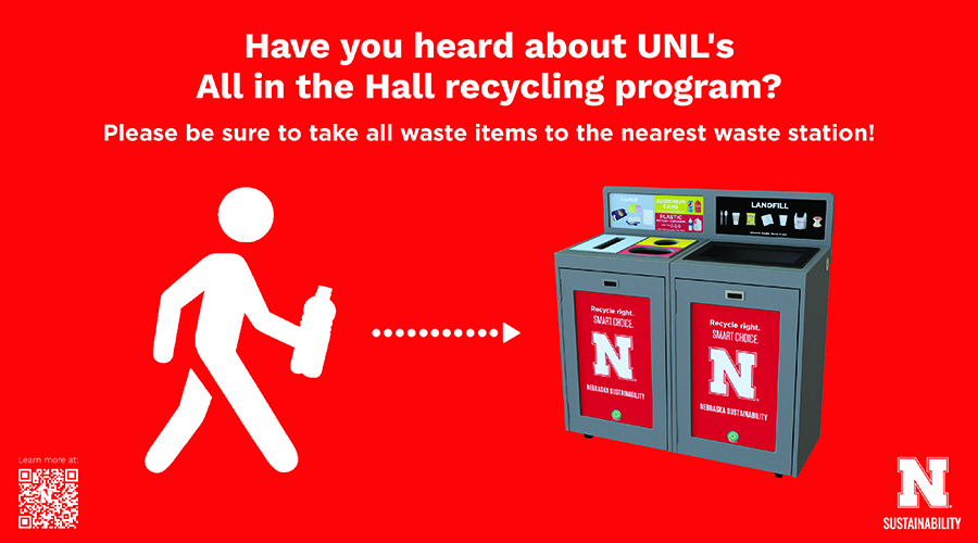 All in the Hall recycling program aims to make recycling easier and more centralized in UNL buildings.