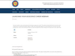 Launching Uour Geoscience Career Webinar