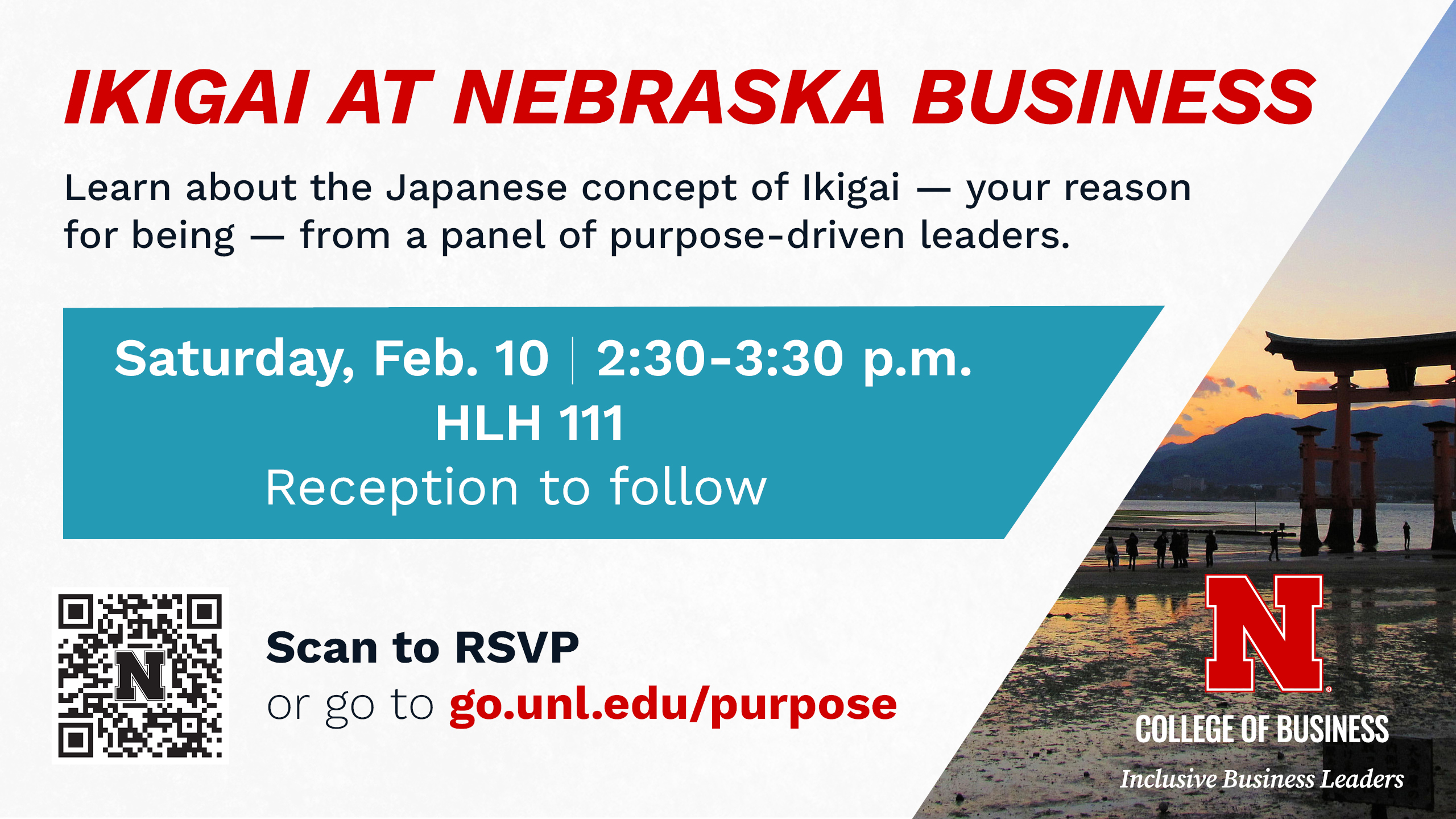 Learn From Purpose-Driven Leaders | February 10, 2:30-3:30 p.m. | HLH 111 