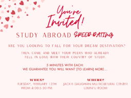 Study Abroad Speed Dating