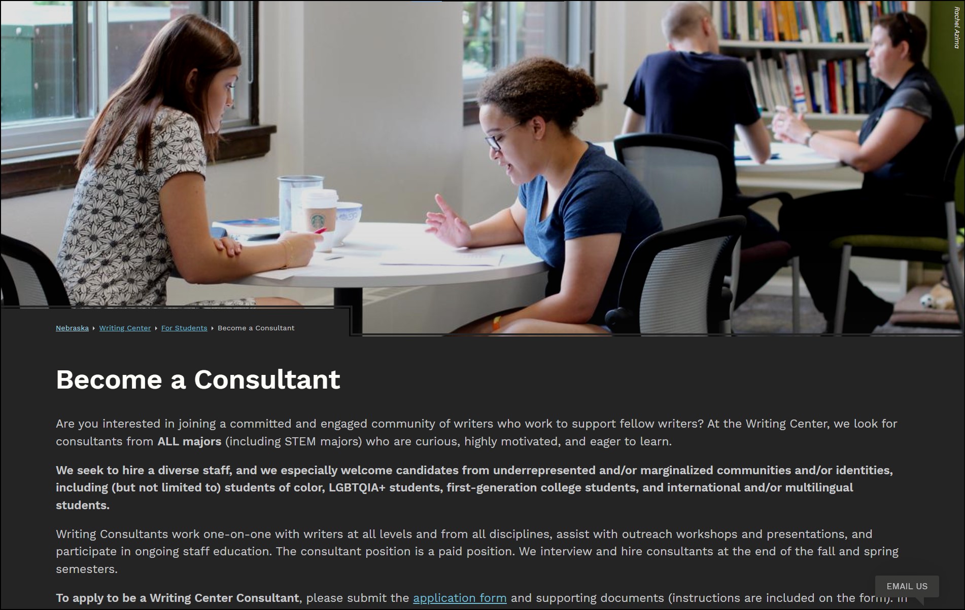 Writing Center Consultant Position