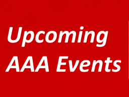 Upcoming AAA Events