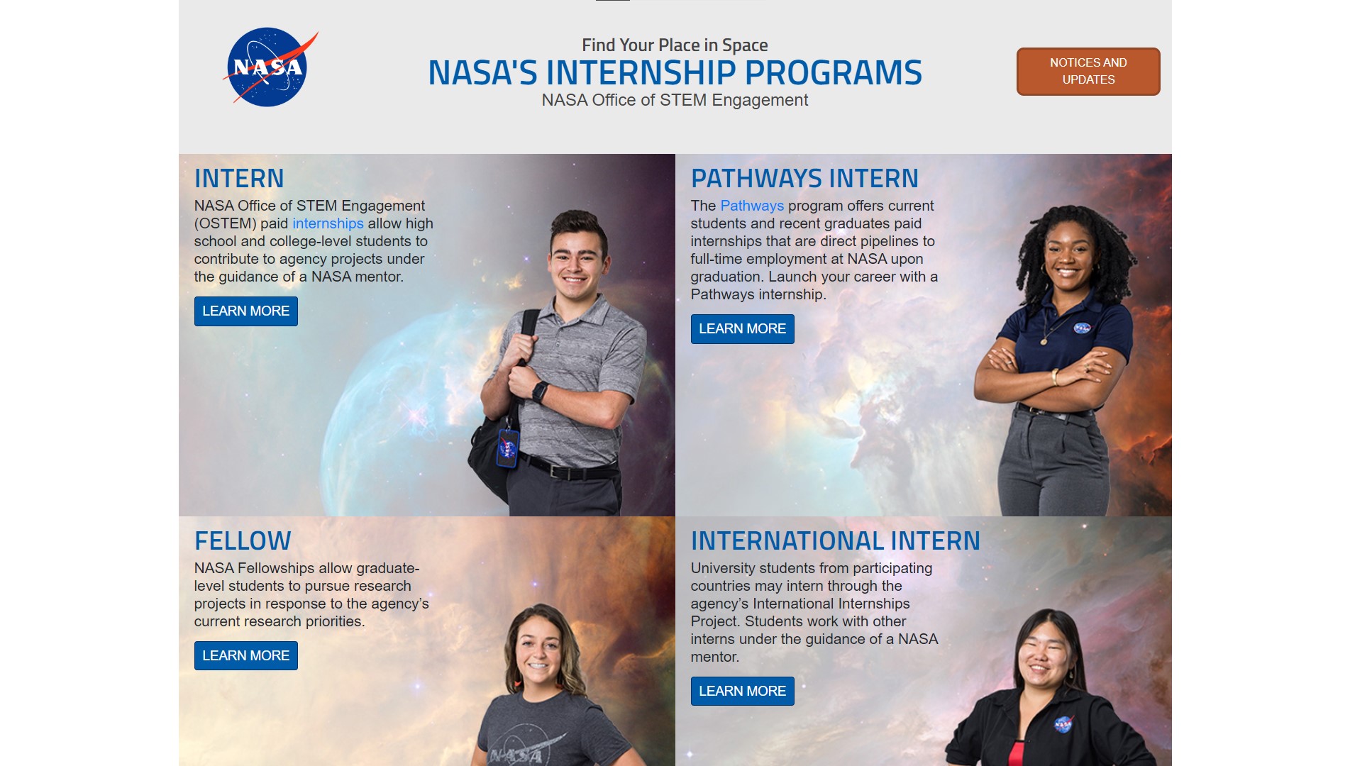 NASA Fall 2024 Semester Pathways Internships