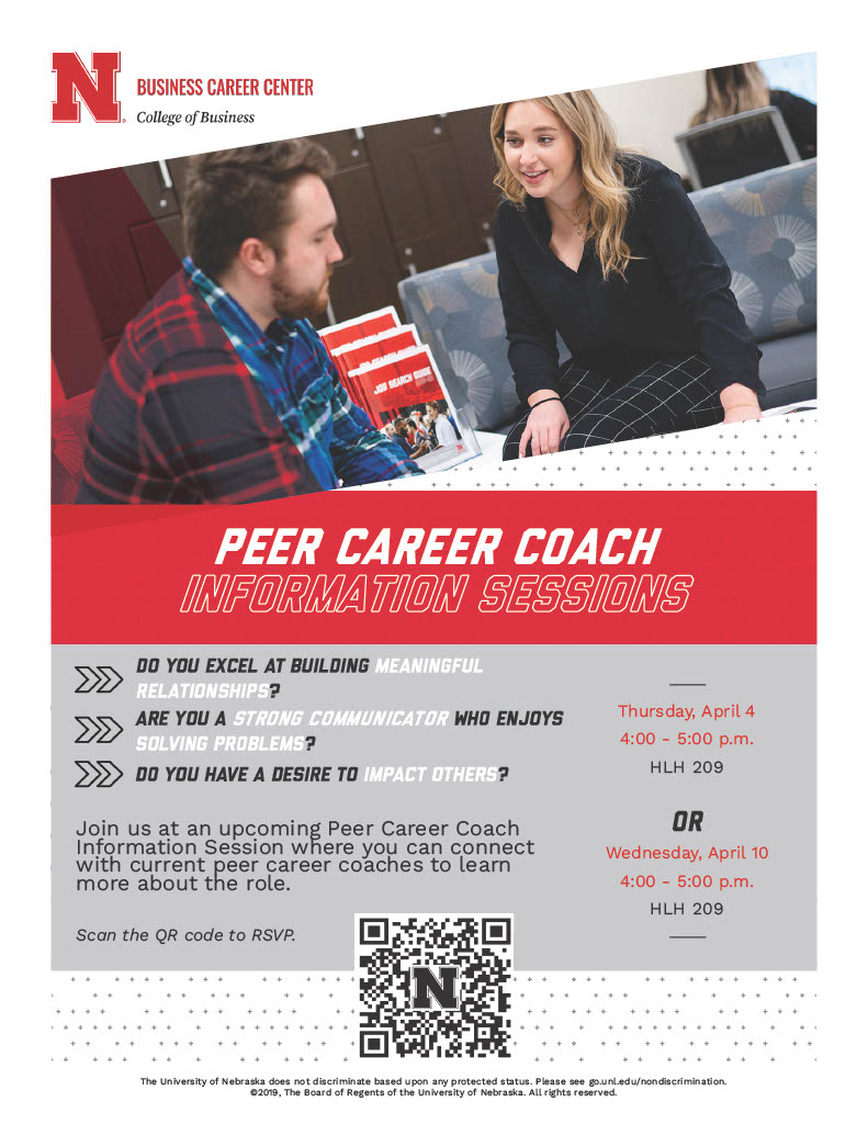 Check Out the Peer Career Coach Information Sessions