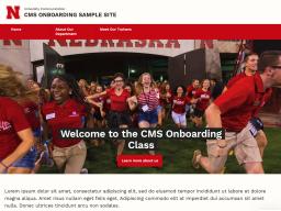 Screen capture of CMS Onboarding website