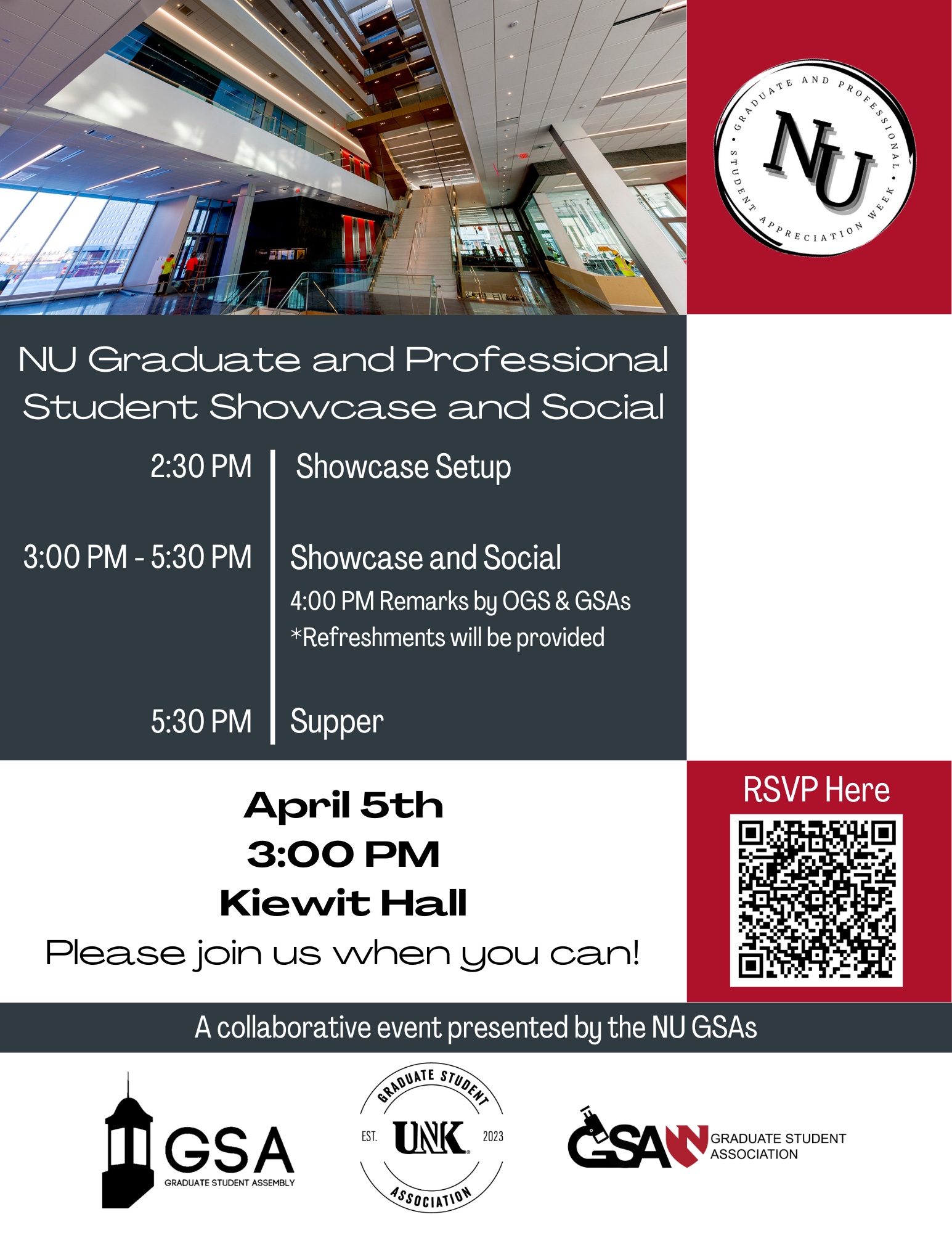 NU Graduate and Professional Showcase and Social