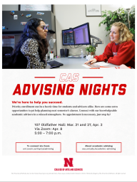 Spring 2024 CAS Advising Nights
