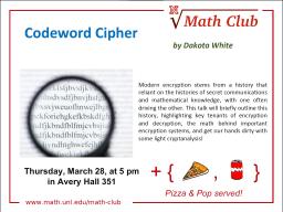 Math Club: Codeword Cipher