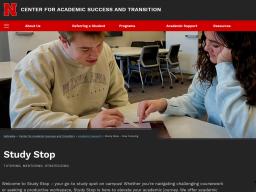 Center for Academic Success and Transition (CAST) Study Stop 