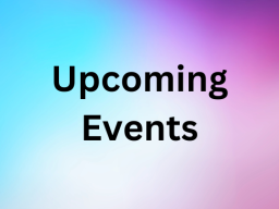 Upcoming Events