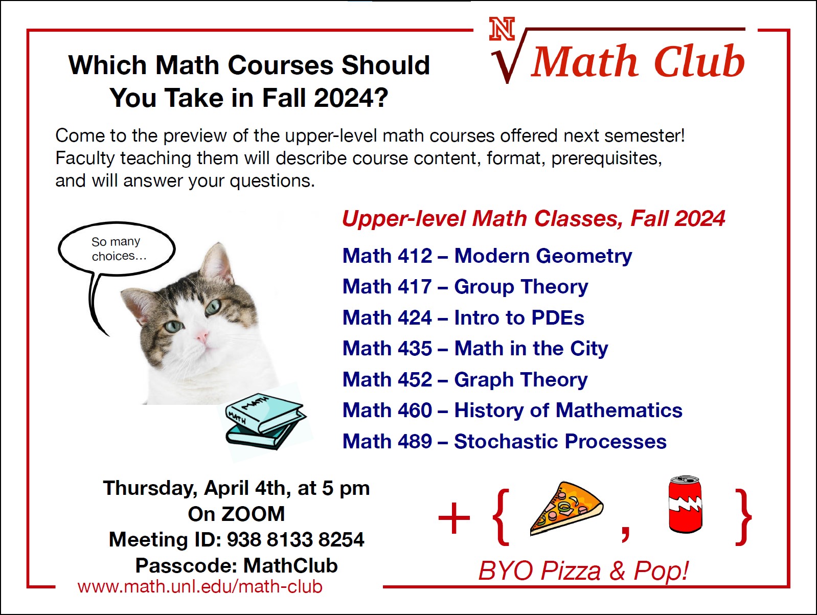 Math Club: Fall 2024 Course Preview
