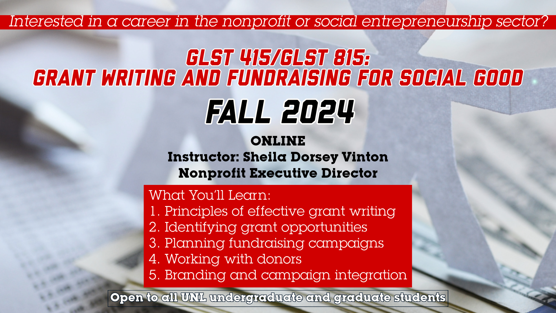 Learn about Grant Writing and Fundraising 