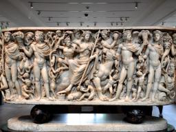 A Roman sarcophagus