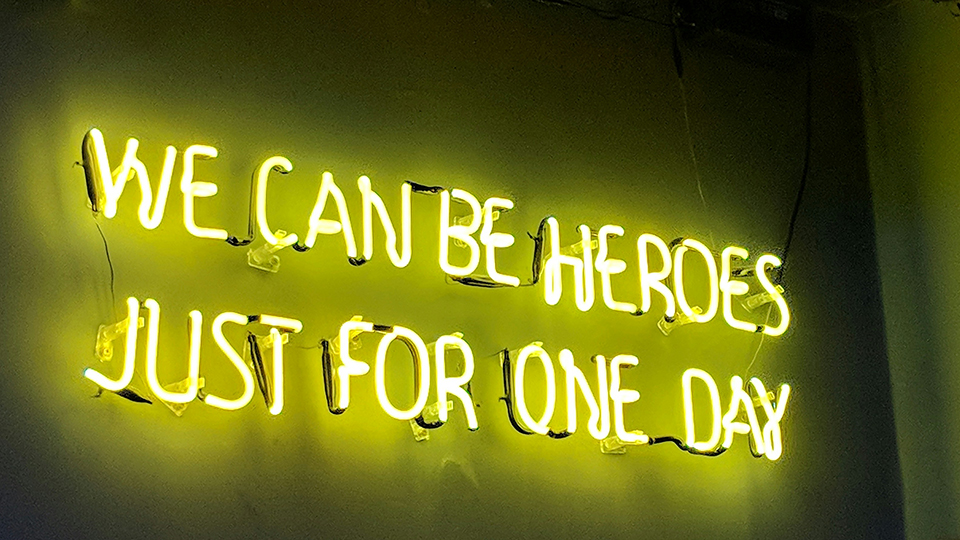 we can be heroes just for one day [image by gabriel bassino] 