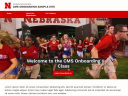 Screenshot of CMS Onboarding site