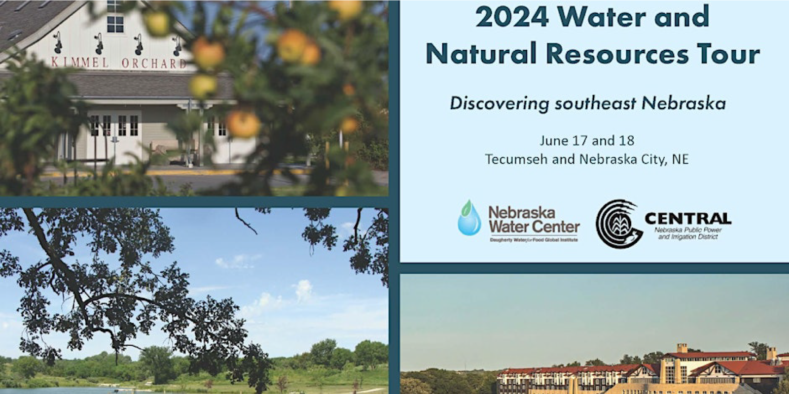 The 2024 Water and Natural Resources tour is hosted by the Nebraska Water Center and the Central Nebraska Public Power and Irrigation District.