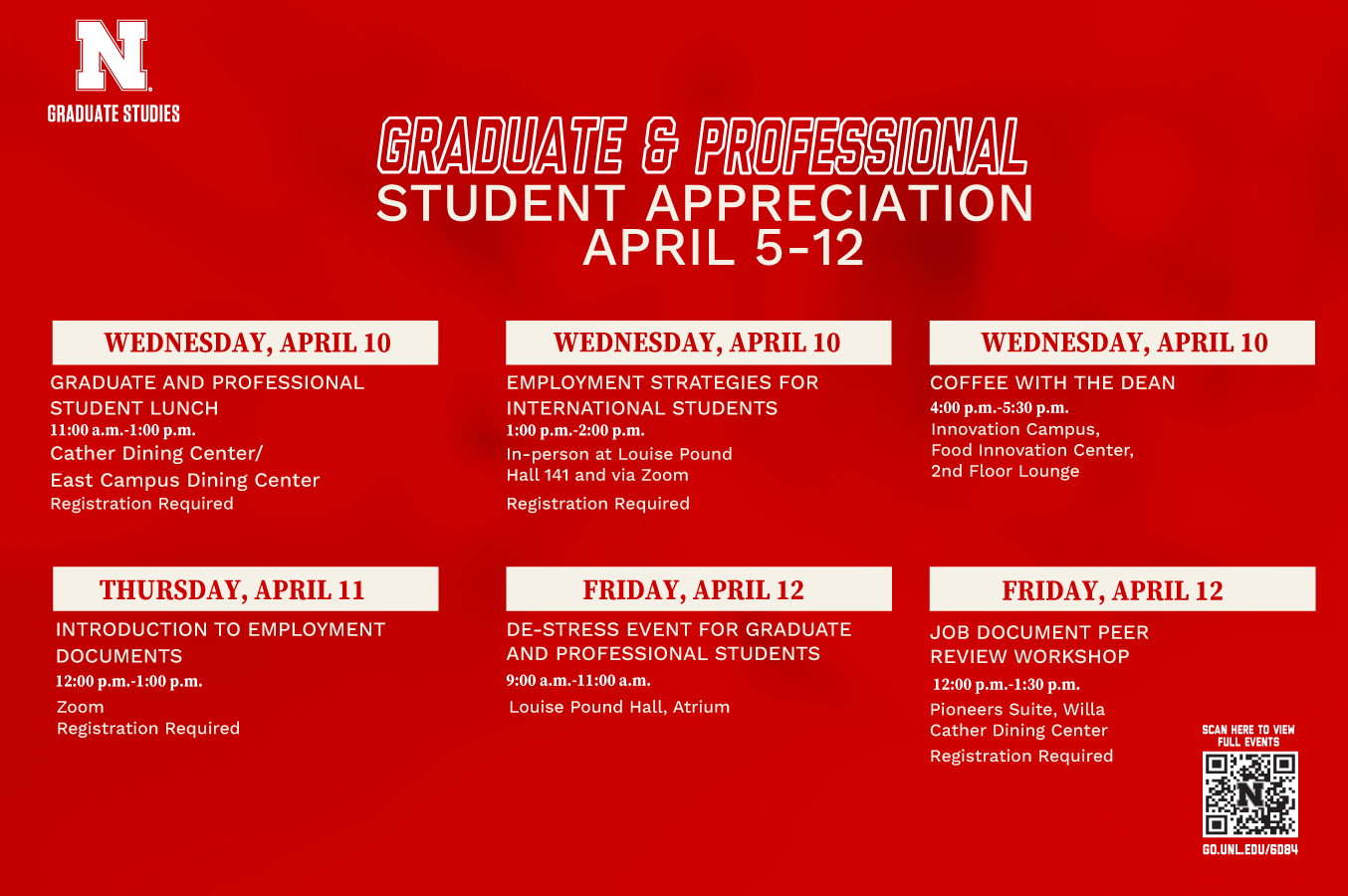 Graduate and Professional Student Appreciation Week 