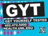 The University Health Center kicks off Get Yourself Tested month at the Nebraska Union from 11a-1p on April 2. 