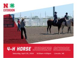 Register for the 2024 4-H Horse Judging School