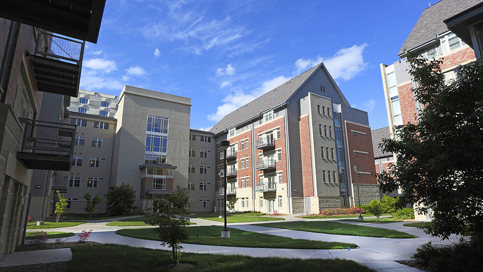 The Village is located on the northside of UNL's city campus, convenient to parking, the rec center, and outside spaces.