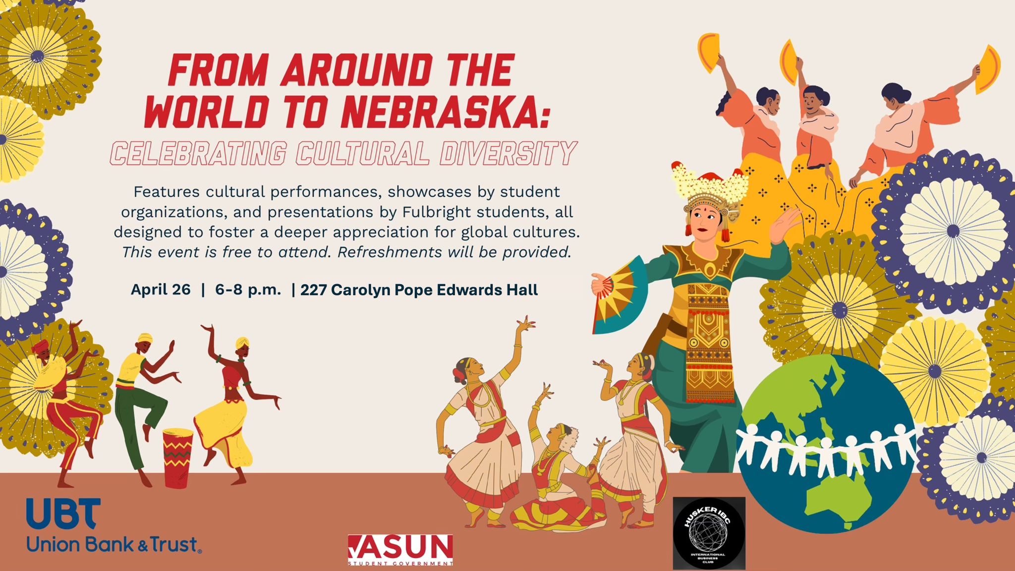 From around the world to Nebraska: celebrating cultural diversity.