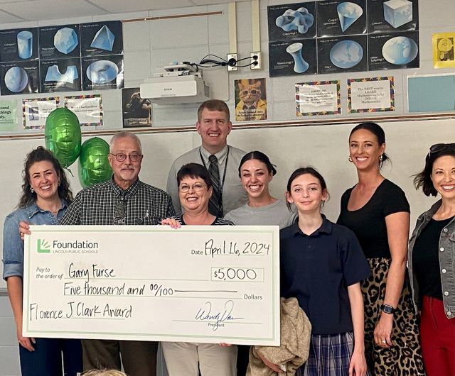 Gary Furse, teacher at Pound Middle School is our second winner of the 2024 Florence J. Clark Award for Excellence in Middle School Teaching.