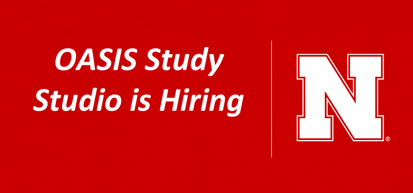 OASIS Study Studio is Hiring