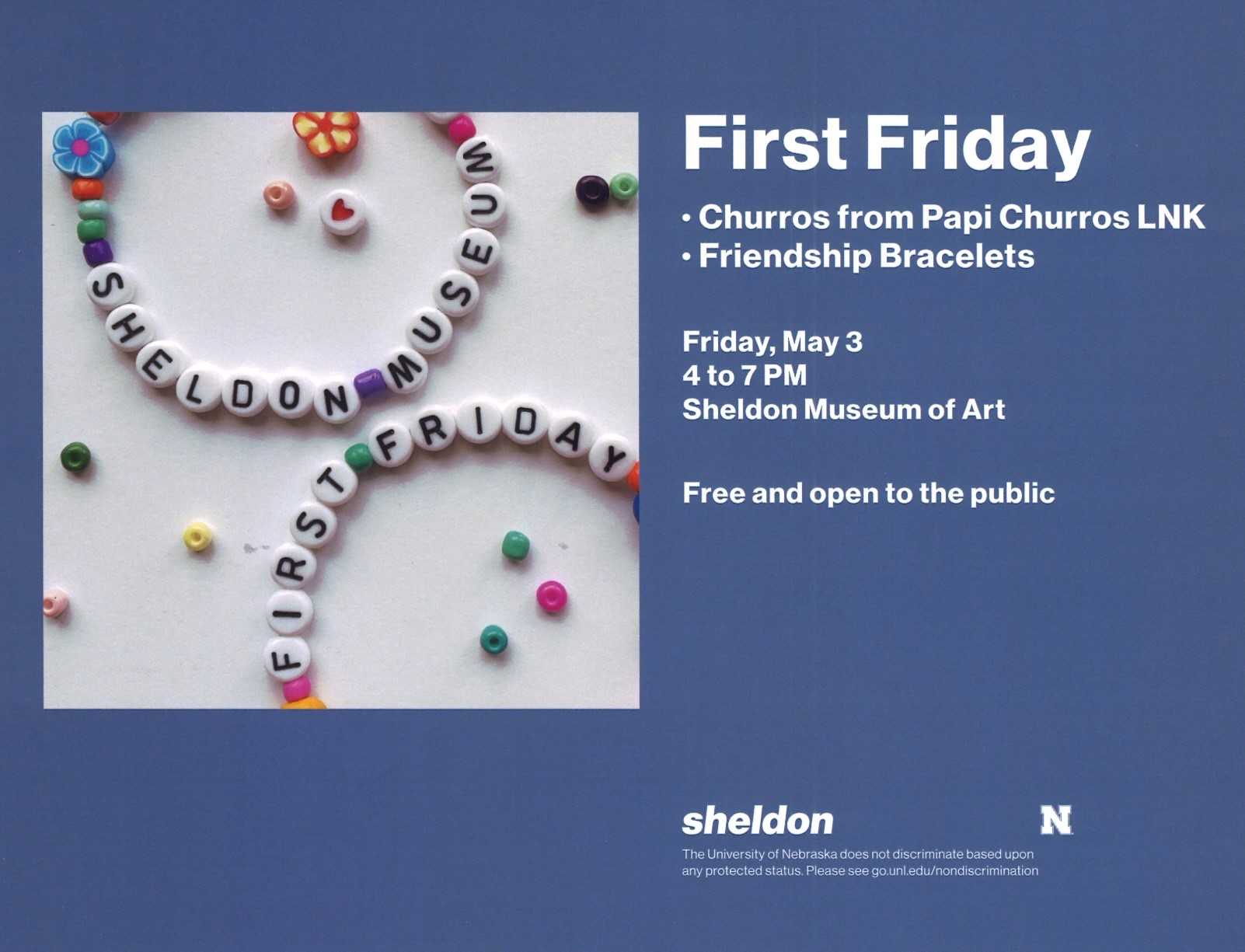 Sheldon Museum of Art First Friday Poster