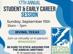 NWA 2024 Student and Early Career Session Save the Date