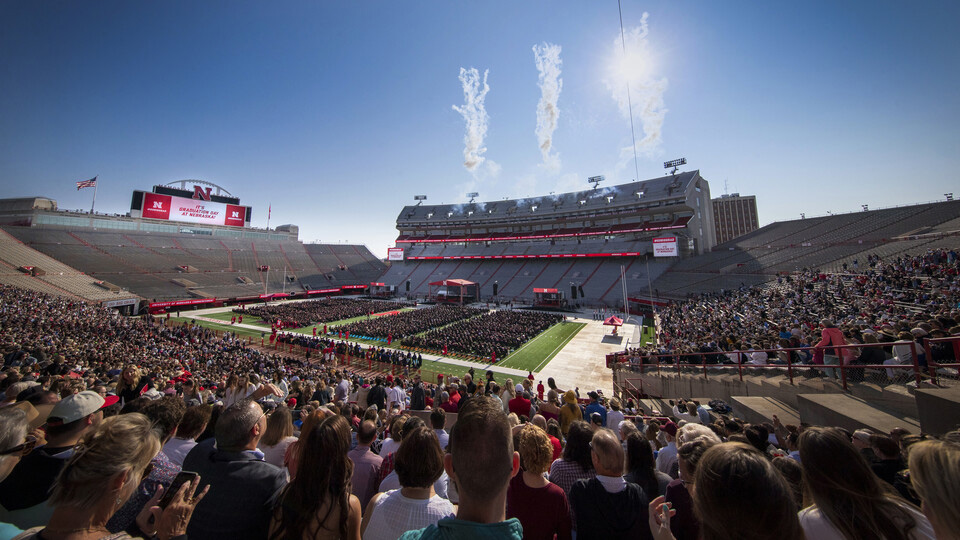 Memorial Stadium will host a ceremony for undergraduates at 9 a.m. May 18. [Craig Chandler | University Communication and Marketing]