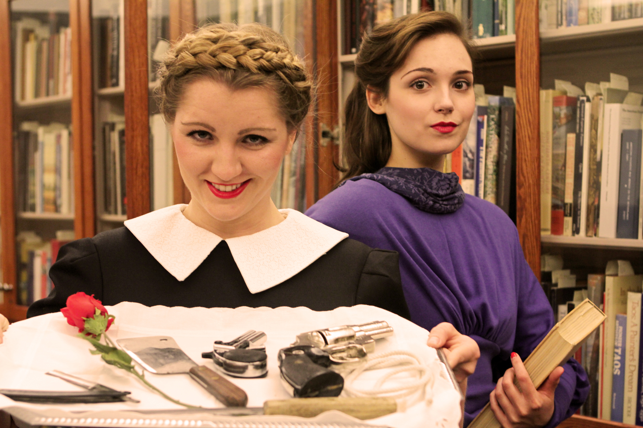 Lucy Myrtue and Jessie Tidball star in University Theatre's production of "The Musical Comedy Murders of 1940."